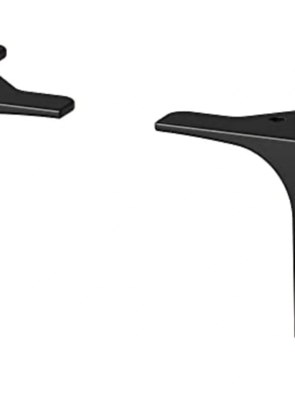 IKEA Black NANNARP Aluminum Leg - Box of 2 Works with BESTÅ Storage Systems
